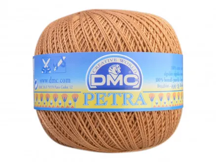 DMC Petra Nr. 5 Häkelgarn Unicolor 5436 Karamell